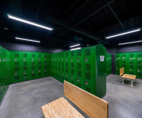 New locker room for athletics at Berkner High School