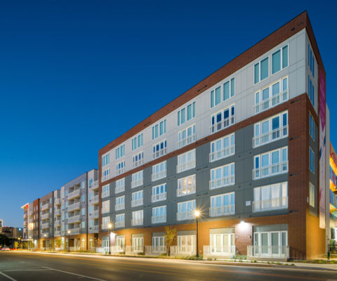 Completed construction of Broadway Chapter multifamily apartments