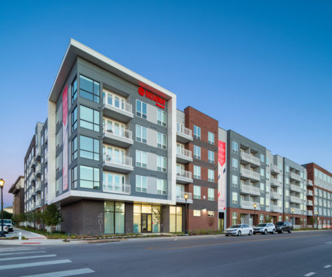 Brand new multifamily complex called Broadway Chapter located in Fort Worth