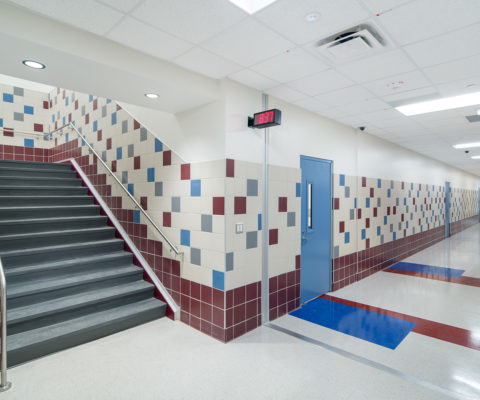 McMillan Junior High addition of a hallway, stairwell, and interior renovations